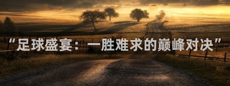 “足球盛宴：一胜难求的巅峰对决”
